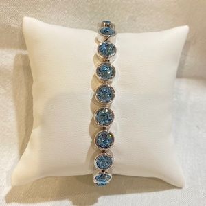 Touchstone Crystal, Aquamarine Ice Bracelet, in Original box with Sleeve